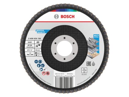 Bosch Lamelový kotúč X451 125mm P40 Šikmý | ajtech.sk