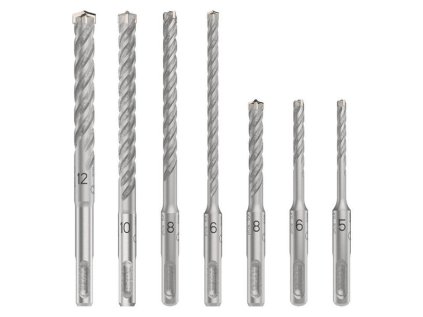 sada priklepovych vrtakov pro sds plus 5x 5 6 8 6 8 10 12 mm 7 ks 254963