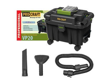Aku priemyselný vysávač ProCraft VP20 | ajtech.sk