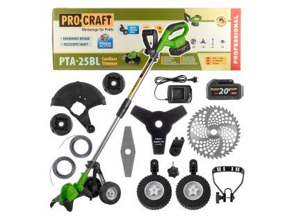 Aku vyžínač ProCraft PTA-25BL-1B 20V 3Ah | ajtech.sk