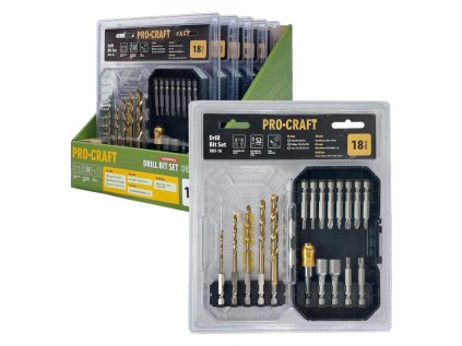 18-dielna sada vrtákov Procraft  Vysoká presnosť | ajtech.sk