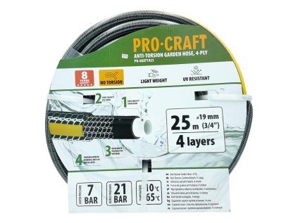 Záhradná hadica ProCraft  Odolná 4-vrstvová | ajtech.sk