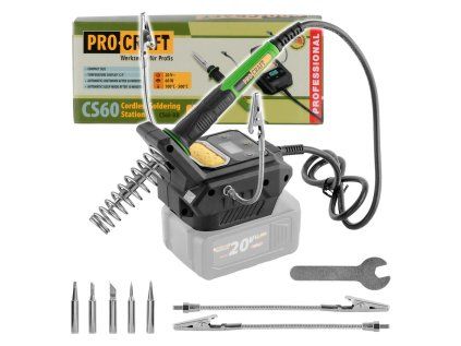 Aku spájkovacia stanica ProCraft CS60bb 20V 60W | ajtech.sk