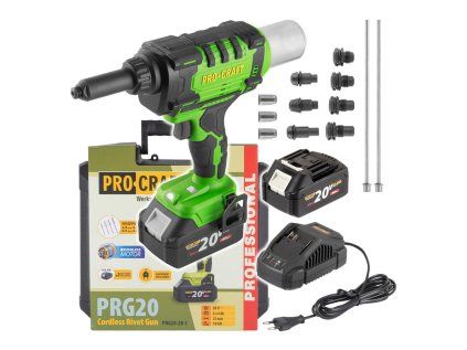 Aku nitovacia pištoľ Procraft PRG20 | Ajtech