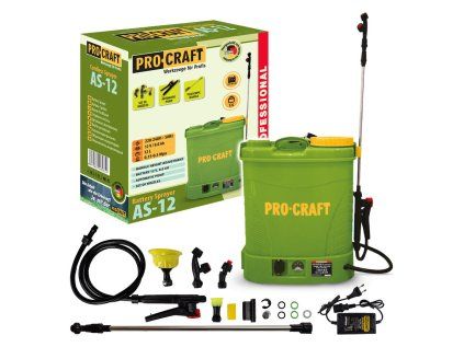 Aku chrbtový postrekovač ProCraft AS-12 (12 l) | ajtech.sk