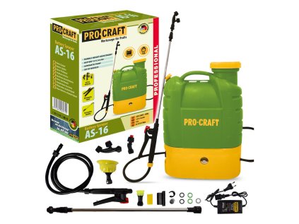 Aku postrekovač ProCraft AS-16  Výkonný a spoľahlivý postrek | ajtech.sk