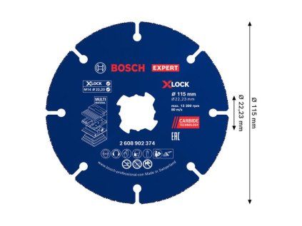 Rezací kotúč Bosch EXPERT Multi Wheel X-LOCK 115mm 10ks | Ajtech.sk