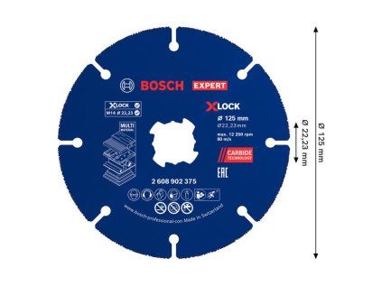 Rezací kotúč Bosch EXPERT Multi Wheel X-LOCK 125mm 10ks | Ajtech.sk