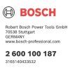 Bosch Redukčný krúžok pre pílové kotúče 20 × 16 × 0,8mm | ajtech.sk