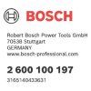 Bosch Redukčný krúžok pre pílové kotúče 20 × 16 × 1,2mm | ajtech.sk