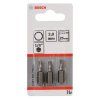 Skrutkovací bit BOSCH Extra Hard HEX 2 25mm 3ks | ajtech.sk