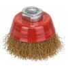 Bosch Drôtená kefa hrncová vlnitá oceľ mosadz D70mm 0,3mm M14 | ajtech.sk