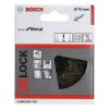 Bosch X-LOCK Drôtená hrncová oceľová kefa vlnitá mosadz D75mm 0,3mm | ajtech.sk