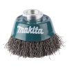 Makita Oceľová drôtená miskovitá kefa D 60 mm, vlnitý drôt D 0,3 mm, D-24072 | ajtech.sk