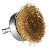 Makita Oceľová drôtená miskovitá kefa D 50 mm, vlnitý drôt potiahnutý mosadzou D 0,3 mm, D-73617 | ajtech.sk