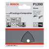 Bosch Brúsny list F355, 93 x 93 mm K1200 pre multifukčné náradie, (5ks) | ajtech.sk