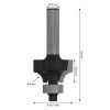 Zaobľovacia fréza Bosch 8x24,7 mm R6 | ajtech.sk