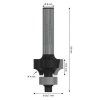 Zaobľovacia fréza Bosch 8x20,7 mm R4 | ajtech.sk