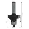 Zaobľovacia fréza Bosch 8x28,7 mm R8 | ajtech.sk