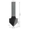 Bosch Fréza drážkovacia V Standard for Wood8mm D 16mm L 16mm G 45mm | ajtech.sk
