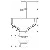 Bosch Fréza profilová C Standard for Wood 8mm R1 4,8mm B 9,5mm L 14mm G 57mm | ajtech.sk