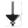 Fazetová fréza Bosch 6 mm 45° | ajtech.sk