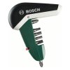 Bosch 7-dielna kompaktná skrutkovacia sada so skrutkovačom miniračňou 2607017180 | ajtech.sk
