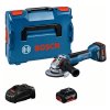 Bosch Akumulátorová uhlová brúska GWS 18V-10 (2x5,0 Ah) 06019J4101 | ajtech.sk