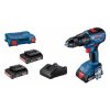 Bosch Set GSB 18V-50 3× GBA 2.0Ah GAL 18V-20, v kufri L-Case 06019H5121 | ajtech.sk