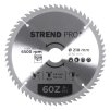 STREND PRO TCT 60T Kotúč na drevo pílový 210x2.6x30/20 mm | ajtech.sk
