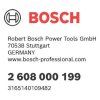 Brúsna doska Bosch 2608000199 pre trojuh. brúsky | ajtech.sk