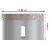 Bosch  Diamantová korunka Best for Ceramic Dry Speed X-LOCK, 67 x 35 mm | ajtech.sk