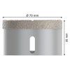 Bosch  Diamantová korunka Best for Ceramic Dry Speed X-LOCK, 70 x 35 mm | ajtech.sk