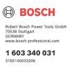 Bosch Rýchloupínacia matica 1603340031 | ajtech.sk