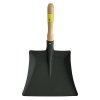 Lopatka na smetie S532, čierna, s drevenou rúčko | ajtech.sk