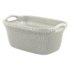 Kôš Curver KNIT 3677 40L, biely, 60x27x39 cm, n | ajtech.sk