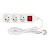 Kabel DG-F803BK 01,50 m, 3 zásuvky + vypínač | ajtech.sk