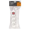 Kabel DG-F803BK 05,00 m, 3 zásuvky + vypínač | ajtech.sk