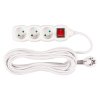 Kabel DG-F803BK 07,00 m, 3 zásuvky + vypínač | ajtech.sk
