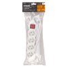 Kabel DG-F804BK 03,00 m, 4 zásuvky + vypínač | ajtech.sk