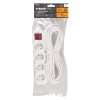 Kabel DG-F804BK 07,00 m, 4 zásuvky + vypínač | ajtech.sk