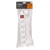Kabel DG-F805BK 05,00 m, 5 zásuviek + vypínač | ajtech.sk
