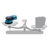Aku excentrická brúska Makita 150mm 40V 3mm | ajtech.sk