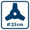 Akumulátorový krovinorez BOSCH GFR 18V-23 | ajtech.sk