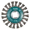 Makita Oceľová drôtená kefa kotúčová X-LOCK 115 mm/20 vr. - splietaný drôt D-73405 | ajtech.sk