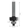 Bosch Fréza dlabacia Standard for Wood E 8mm R1 4mm D 20,7mm L 9mm G 53mm | ajtech.sk