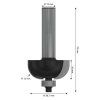 Dlabacia fréza Bosch 12 mm s ložiskom | ajtech.sk