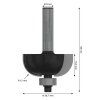 Dlabacia fréza Bosch 8 mm R1=12 mm | ajtech.sk