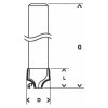 Bosch Fréza profilová Standard for wood 8mm R1 3,2mm D 9,5mm L 10,2mm G 41mm | ajtech.sk