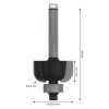 Dlabacia fréza Bosch 6 mm s ložiskom | ajtech.sk